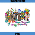 Autism Puzzle Colorful Design PNG, Seeing The World Differently PNG