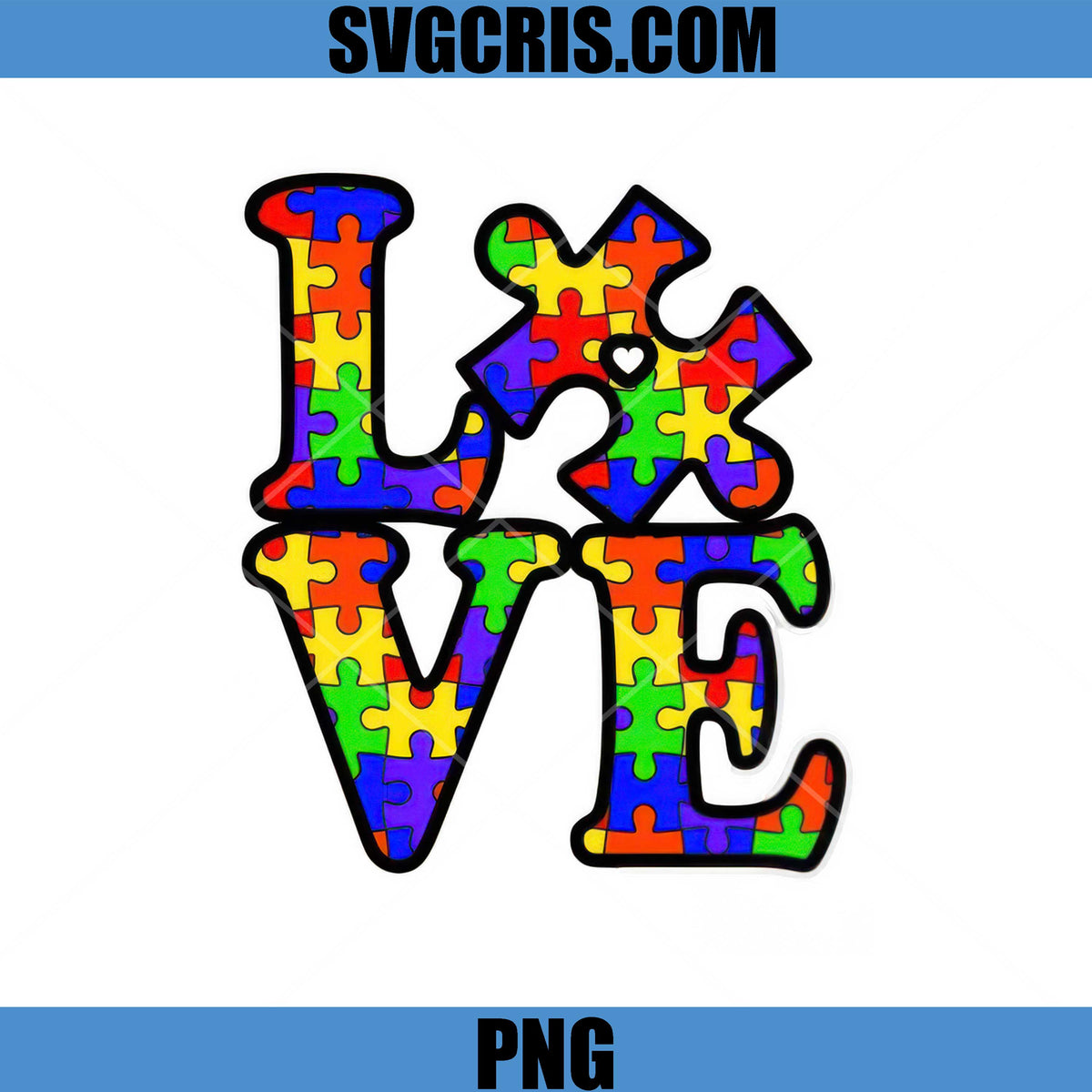 Autism Puzzle Love Design PNG, Colorful Puzzle Love Letters PNG – SVGCRIS