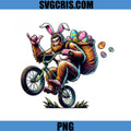 Bigfoot Easter Riding Bike With Eggs PNG, Sasquatch Bigfoot Easter PNG