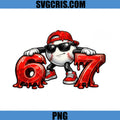 Baseball 67 Cartoon Character PNG, Cool Baseball Player PNG