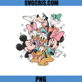 Mickey Friends Group Cartoon PNG, Cute Disney Characters PNG