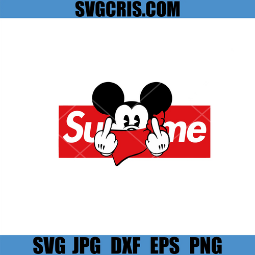 Angry Cartoon Mouse Gesture SVG, Funny Street Style Art SVG