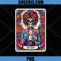 Skeleton Mom Coffee Floral Art PNG, Gothic Mother Skeleton PNG