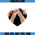 Interracial Holding Hands Heart SVG, Valetine Day SVG