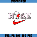 Cute Snoopy Holding Heart SVG, Nike Valentine Love Design SVG, Valetine Day SVG