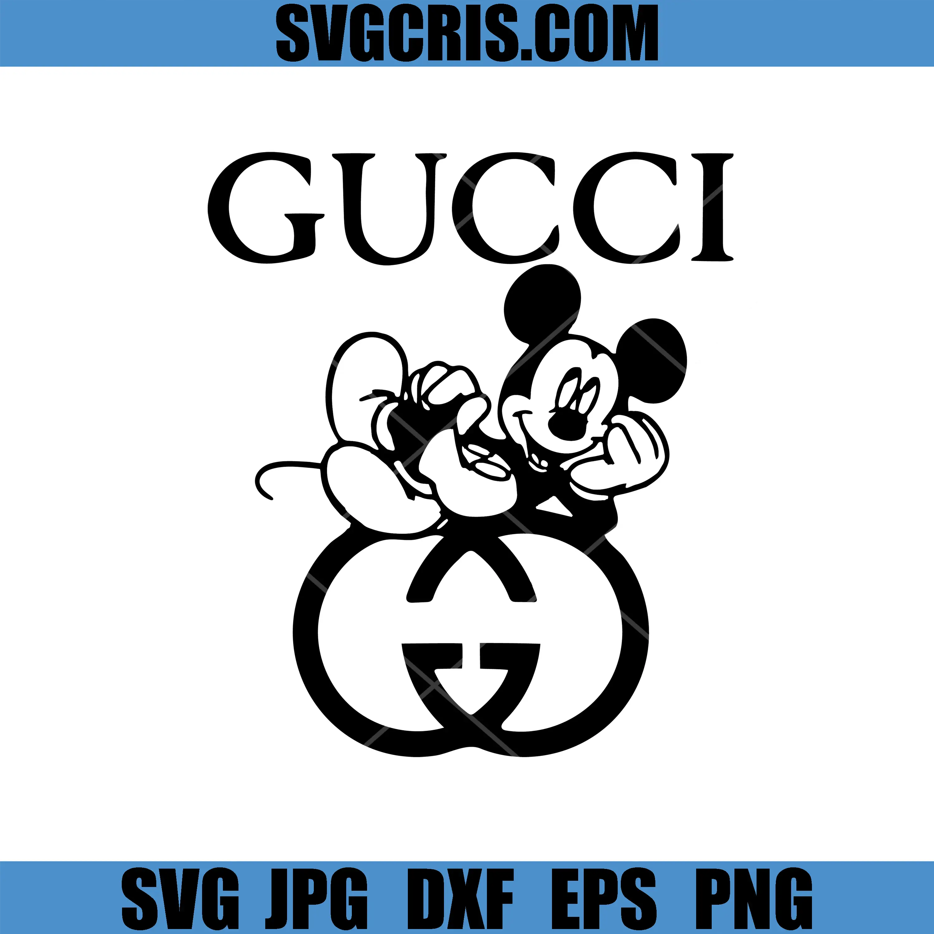 Gucci Mickey Pumpkin SVG, Mickey Mouse Gucci Style SVG