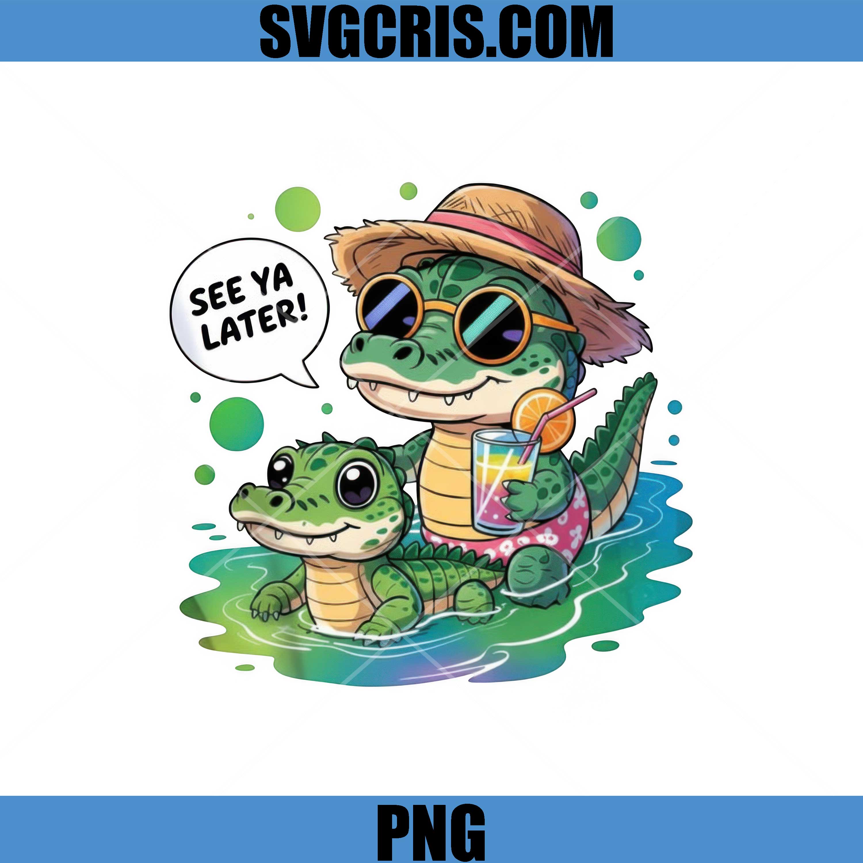 See Ya Later PNG, Funny Alligator PNG, Later Gator PNG