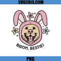 Cute Bunny Dog Bloom Bestie PNG, Easter Puppy PNG