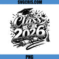 The Class of 2026 PNG Design, Graduation Diploma Graphic PNG