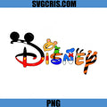 Disney Logo Cartoon Characters Style PNG, Mickey Goofy Donald Letters PNG