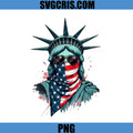 Statue Of Liberty USA Bandana PNG, American Flag Style PNG