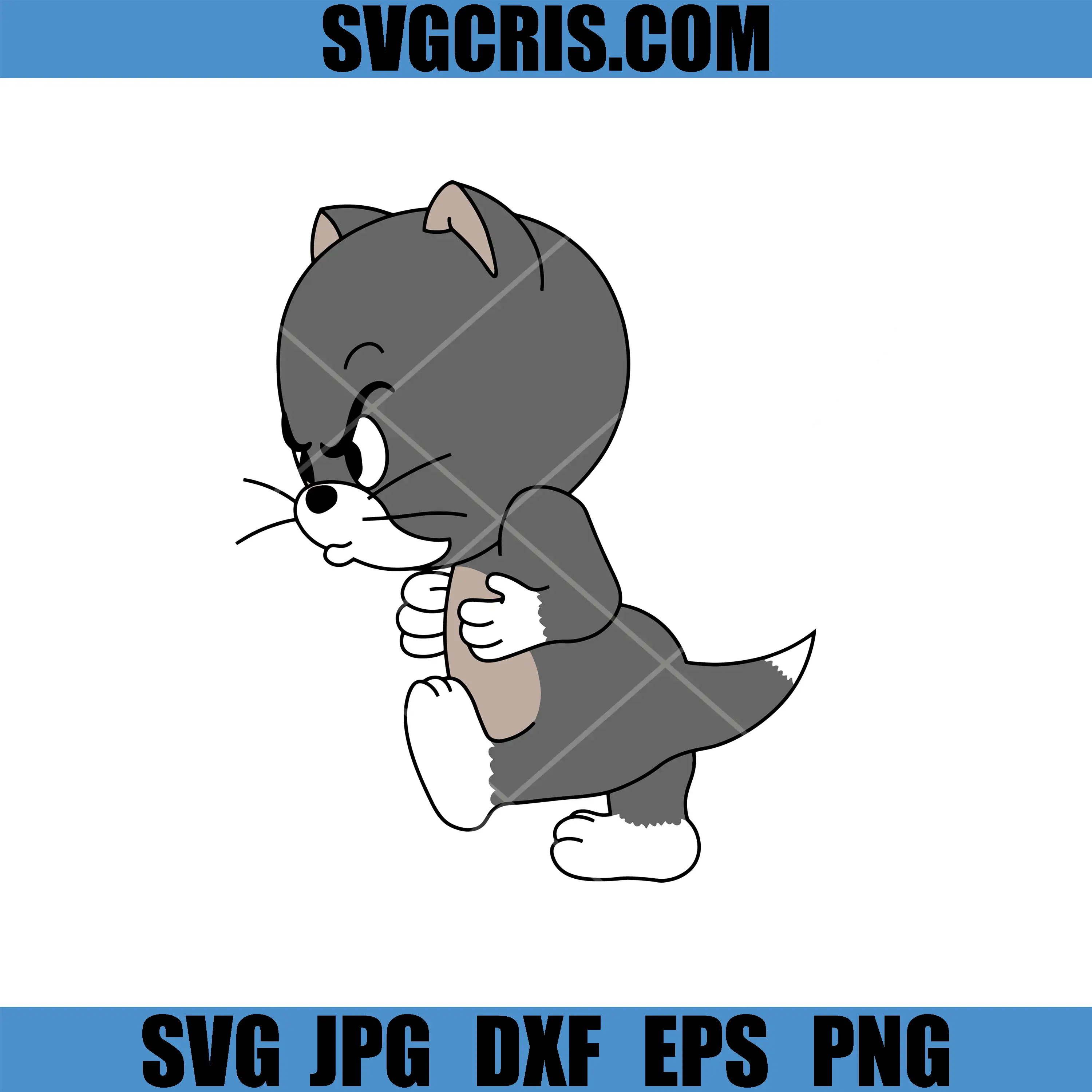 Tom Cat Cartoon SVG, Tom And Jerry Character SVG