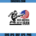 Kick America Out Of Iran SVG, Iran Protest Political Message SVG