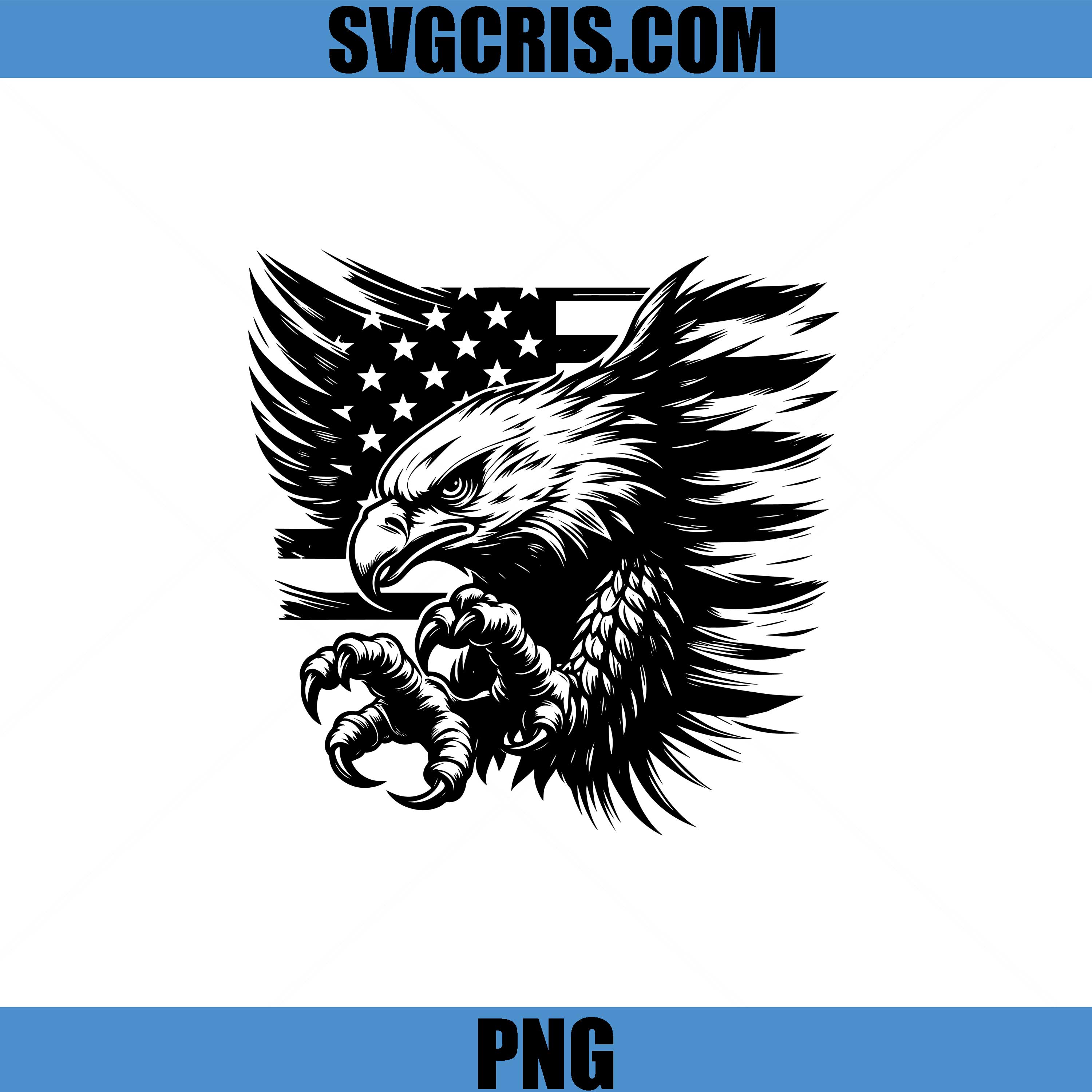 American Eagle With Flag SVG, Patriotic Eagle SVG