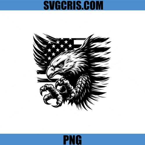 American Eagle With Flag SVG, Patriotic Eagle SVG