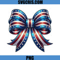Patriotic American Flag Bow Design PNG, Stars Stripes Ribbon PNG