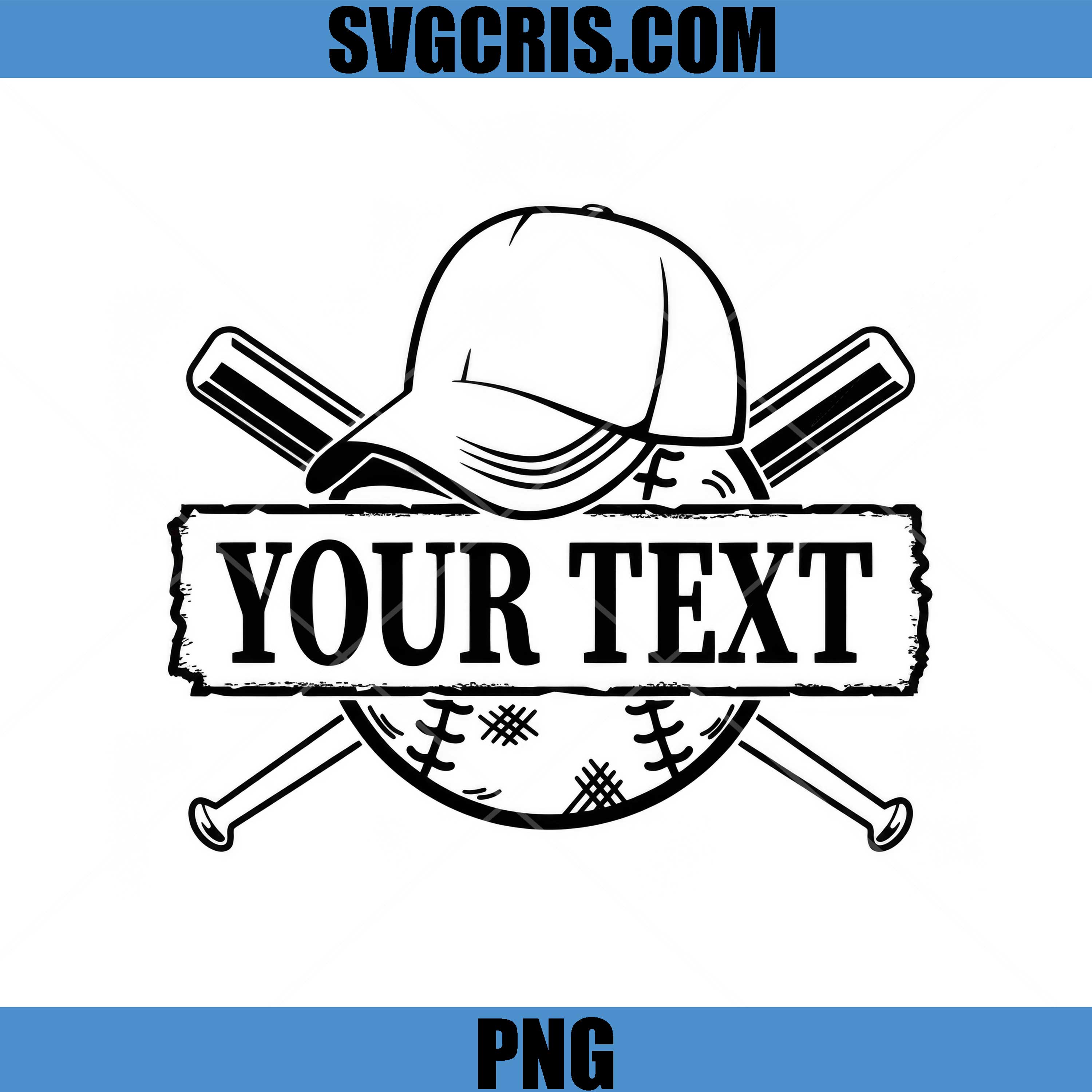 Baseball Custom Name Design PNG, Sports Team Logo PNG