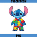 Stitch Autism Puzzle Design PNG, Cute Stitch Autism PNG
