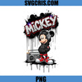Mickey Mouse With Headphones And Boombox PNG, Hip Hop Street Art Design PNG