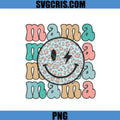 Mama Smiley Leopard Face PNG, Mama Retro Cute PNG