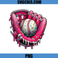 Dripping Baseball Glove PNG, Candy Color Sports PNG, Game Day PNG