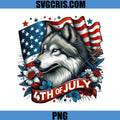 Husky Dog USA Flag 4th Of July Design PNG, Husky Dog Patriotic USA Flag July 4th PNG