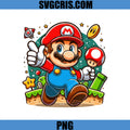 Mario Cute Character PNG, Mario Game Elements Art PNG
