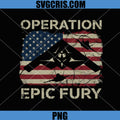Operation Epic Fury PNG, USA Flag Guns PNG, Patriotic Military Graphic PNG