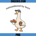 Outnumbered By Boys PNG, Funny Goose PNG, Mothers Day Humor Design PNG