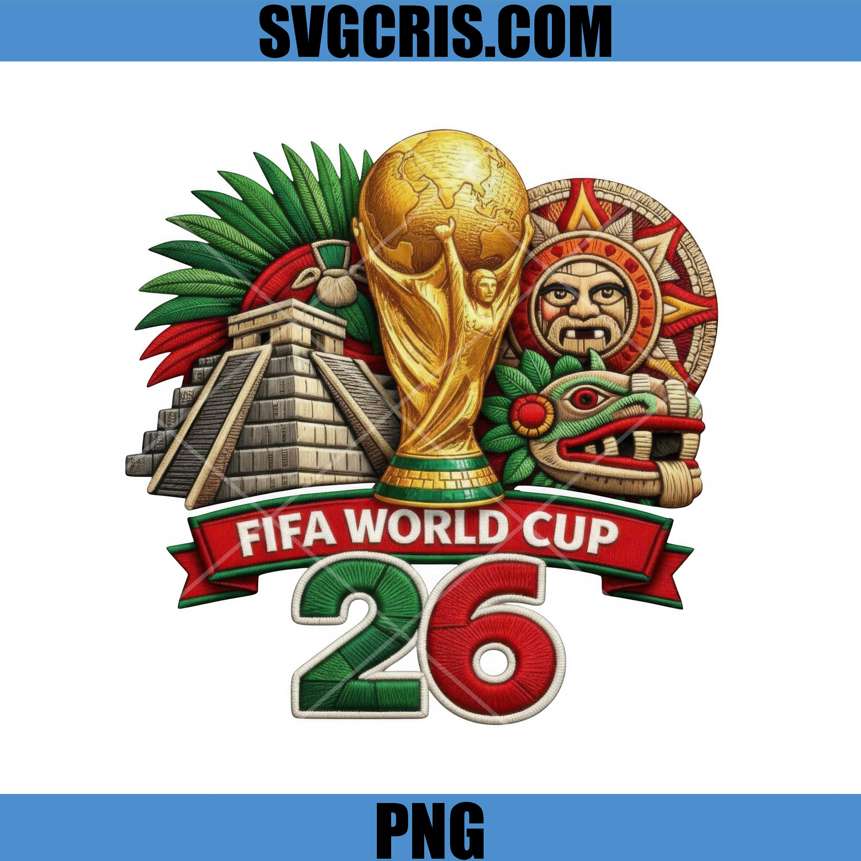 FIFA World Cup 26 Mexico Design PNG, Soccer Trophy Culture PNG