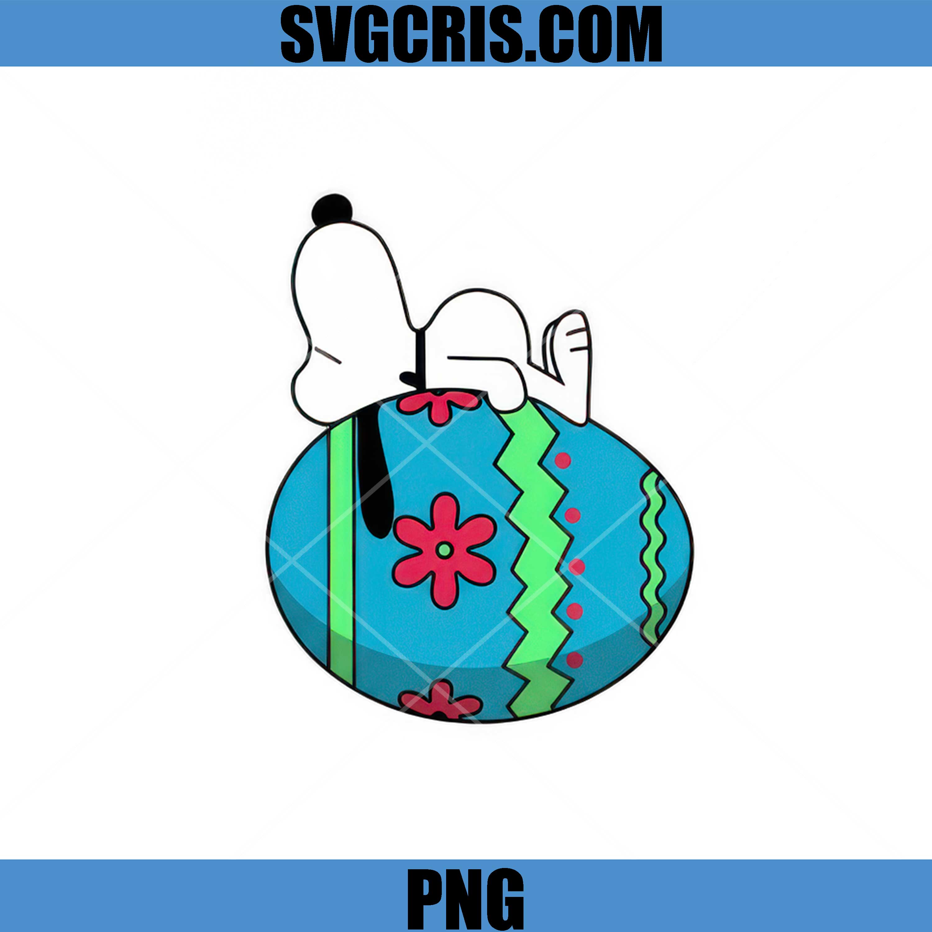 Snoopy Easter Egg Cartoon Cute Dog PNG, Spring Easter Holiday PNG