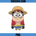 Minion Luffy One Piece PNG, Luffy One Piece Crossover Cute PNG