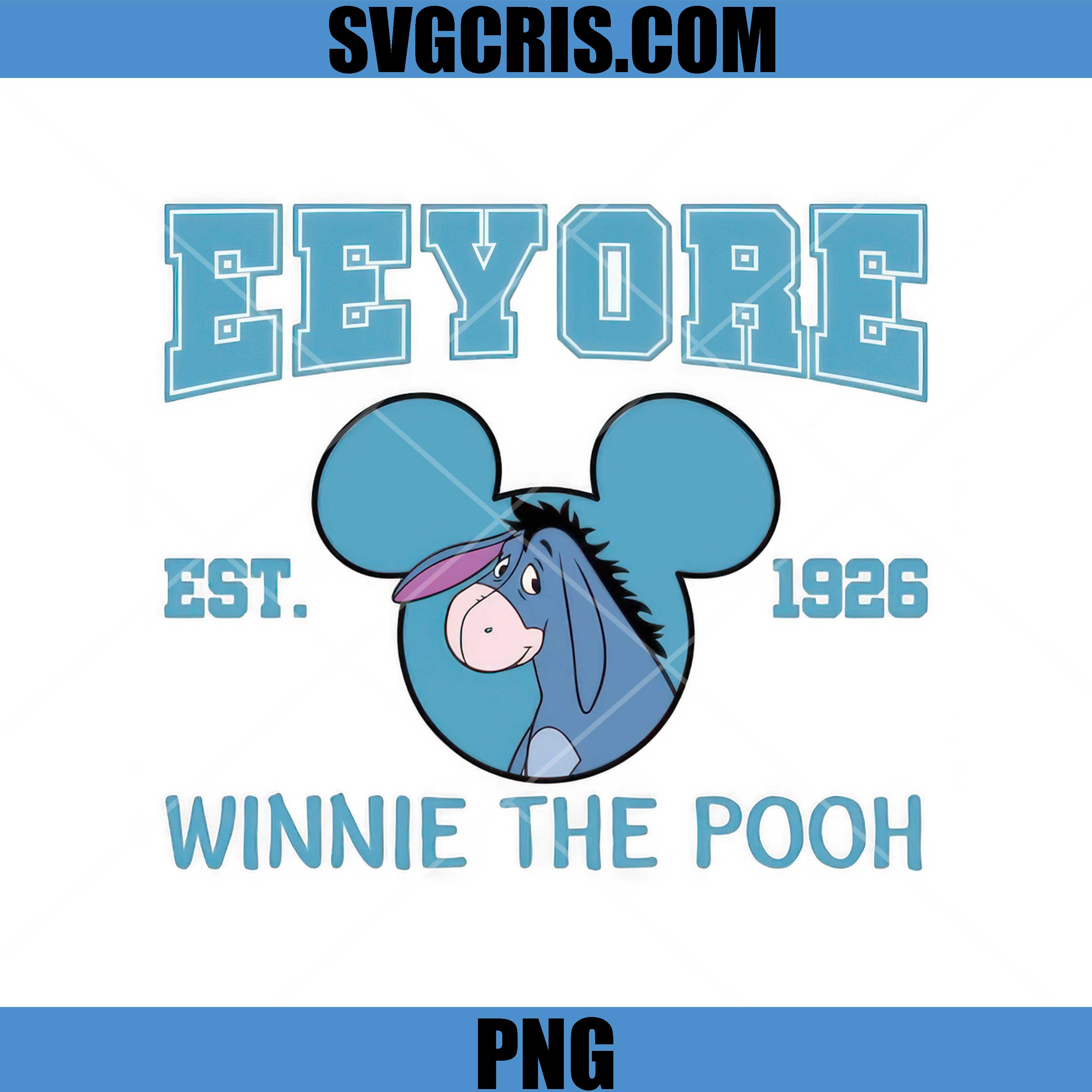 Eeyore Winnie The Pooh Est 1926 PNG, Cute Disney PNG