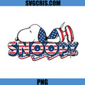 Snoopy Disney 4th of July PNG, Snoopy Patriotic PNG