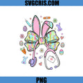 Easter Nurse Bunny Ears Bow Stethoscope Design PNG, Cute Medical Nurse PNG