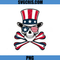 American Skull Hat PNG, USA Flag Sunglasses Skull PNG