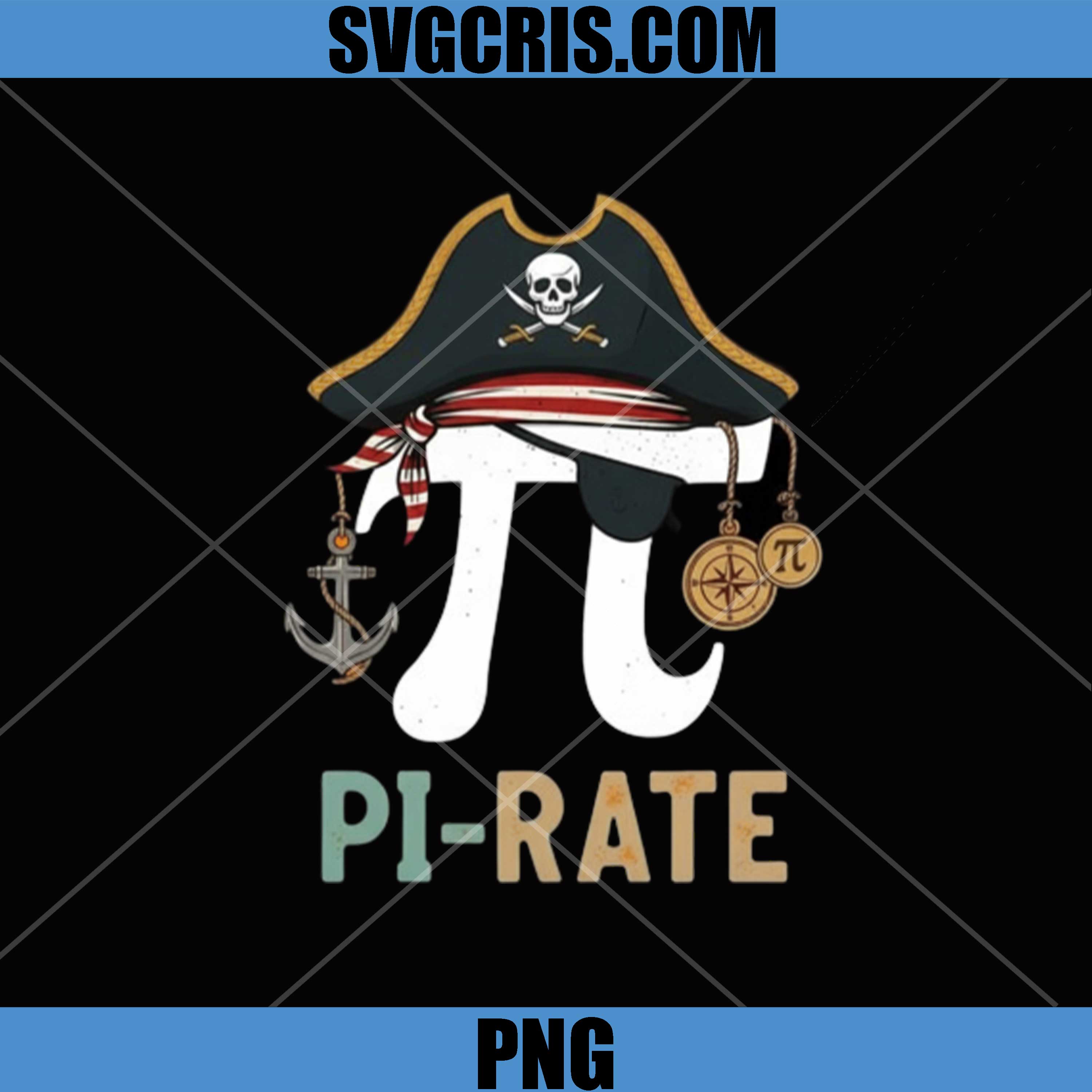Pi Rate Pirate Math Joke Design PNG, Funny Pi Day Math PNG