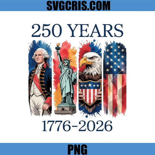 250 Years 1776 2026 USA Anniversary PNG, Patriotic America PNG