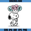 Love Balloon Dog SVG, Cute Valentine Character SVG