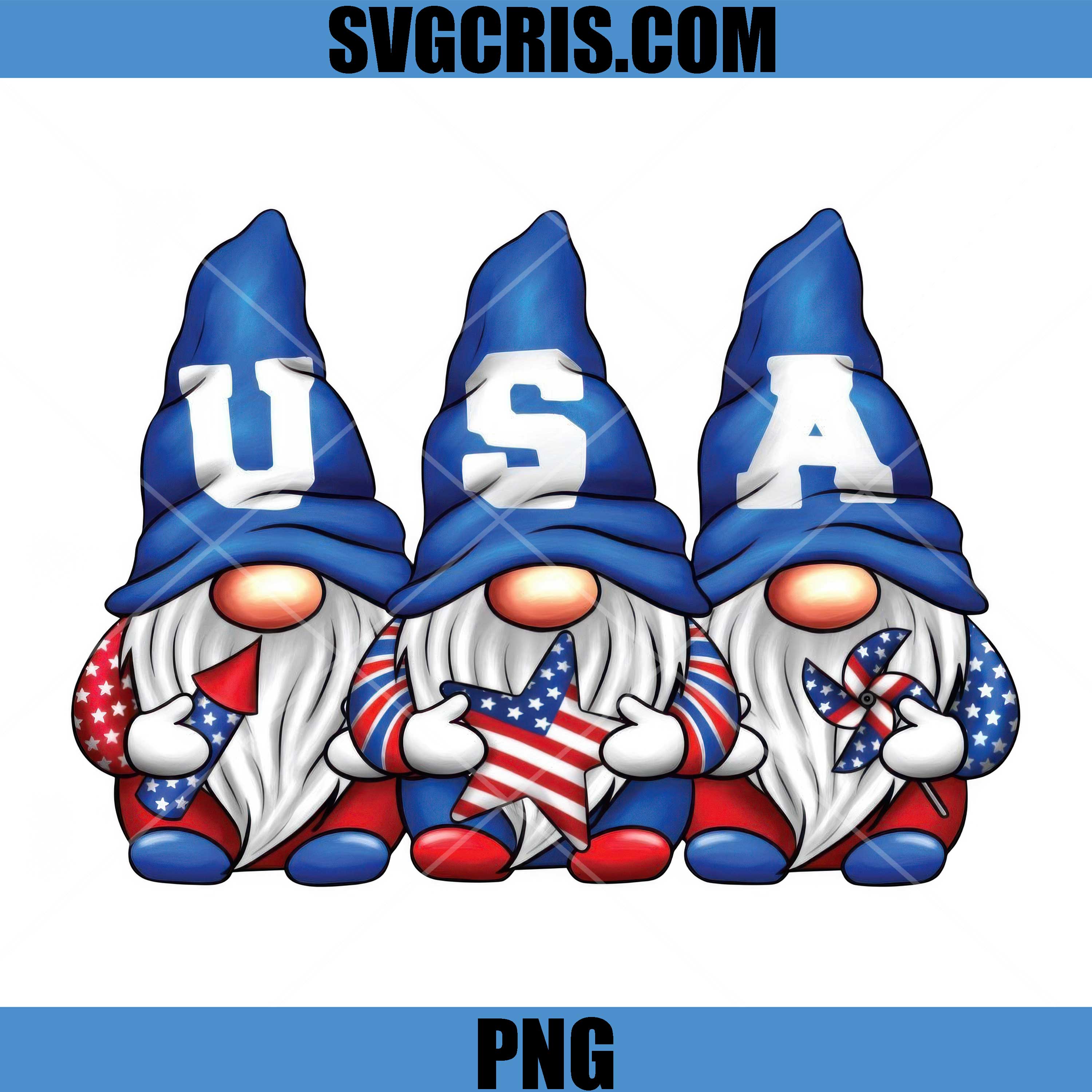 USA Gnome Patriotic Cute Design PNG, 4th Of July Gnome PNG