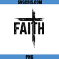 Faith Cross Grunge Black PNG, Christian Faith PNG