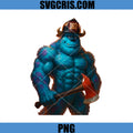 Firefighter Monster Character With Axe PNG, Fantasy Strong Creature PNG