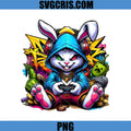 Cool Gamer Bunny With Controller PNG, Urban Bunny Style PNG