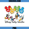 Mickey Minnie Goofy Donald 2026 Balloons PNG, Disney Family Vacation PNG