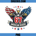 American Riders 67 Eagle PNG, Patriotic Biker USA Flag PNG