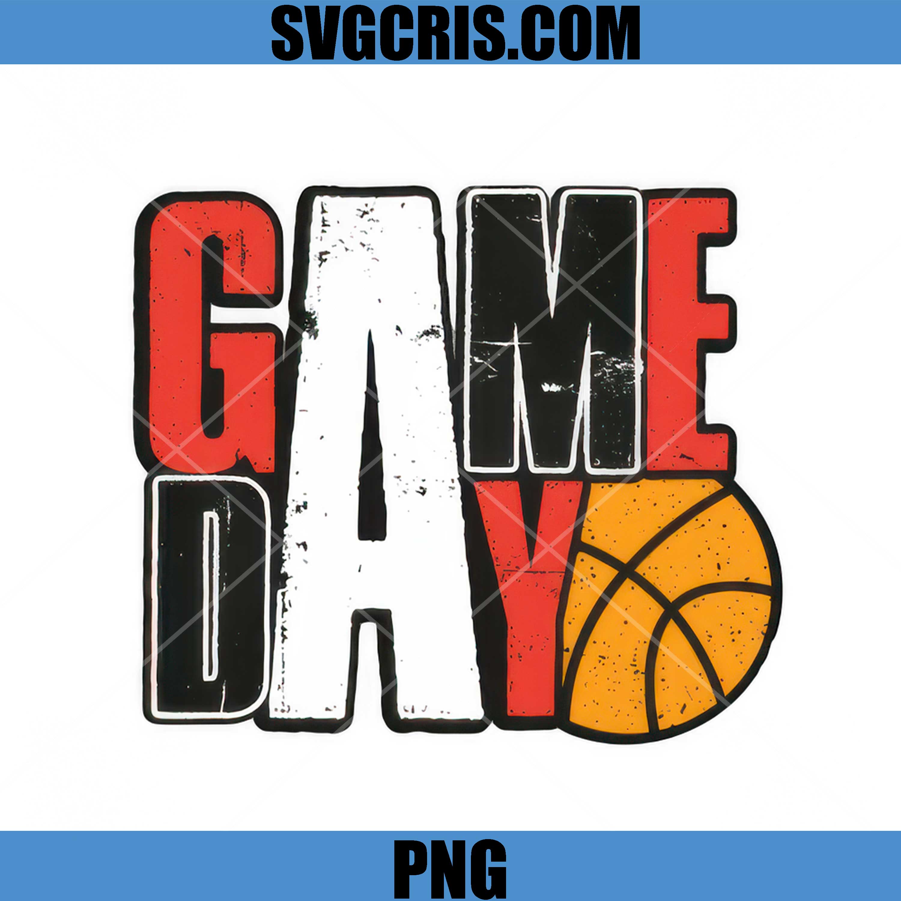 Game Day Sports PNG, Basketball Game Day PNG