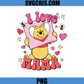 I Love Mama PNG, Cute Pooh Love Mama PNG