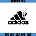 Adidas Minnie Mouse Logo SVG, Cute Cartoon Sports Design SVG