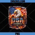 USA Freedom Eagle Patriotic PNG, American Flag Bald Eagle Fire Design PNG