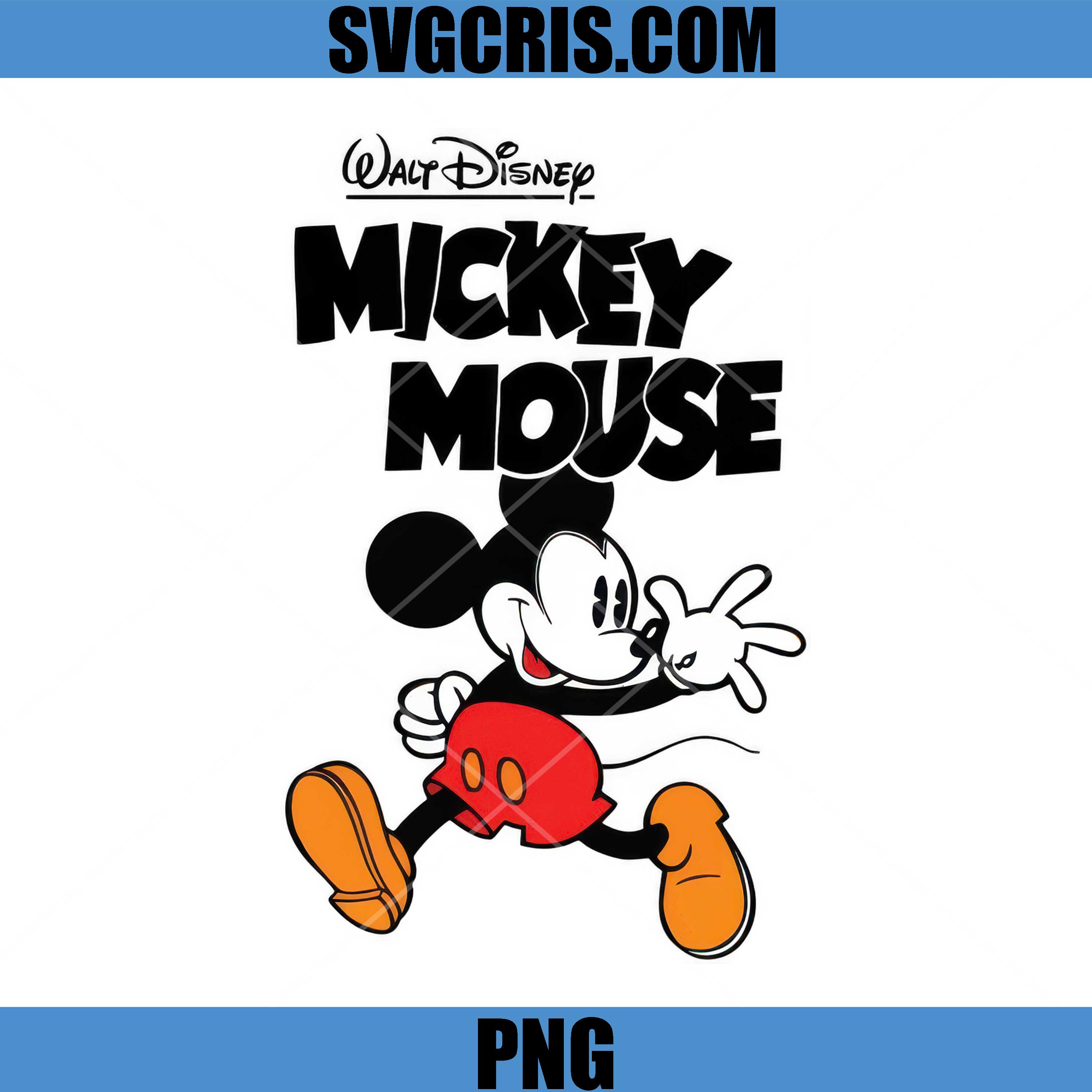 Mickey Mouse Cartoon Classic PNG, Disney Character Art PNG